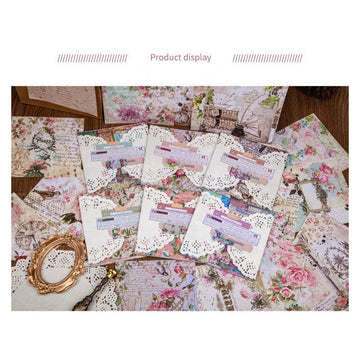 Scdz005 Vintage Journaling Collection paper Cutout for Journaling & Scrapbooking  140*140Mm 40Pc