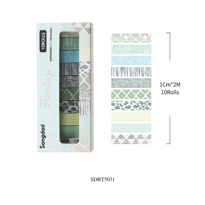 Printed Double-Sided Tape 10mm x 2m - Pack of 10 Rolls