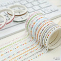 Printed Double-Sided Tape 10mm x 2m - Pack of 5 Rolls (Style 7)