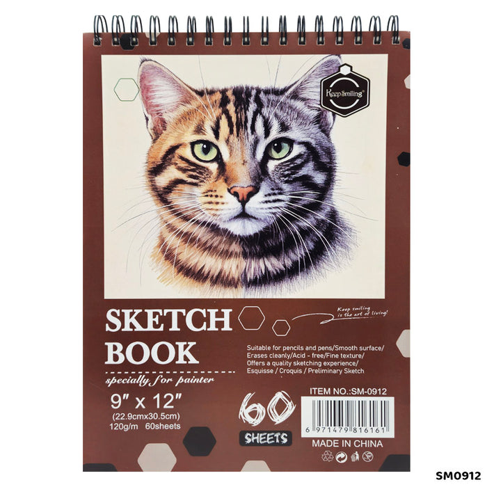 Sketch & Art Pad I Book 120 Gsm I 9x12" I Pack of 60 Sheet