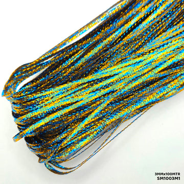 Shimmer Metallic Cord Thread 3mm x 100m Multicolour (Style 1)