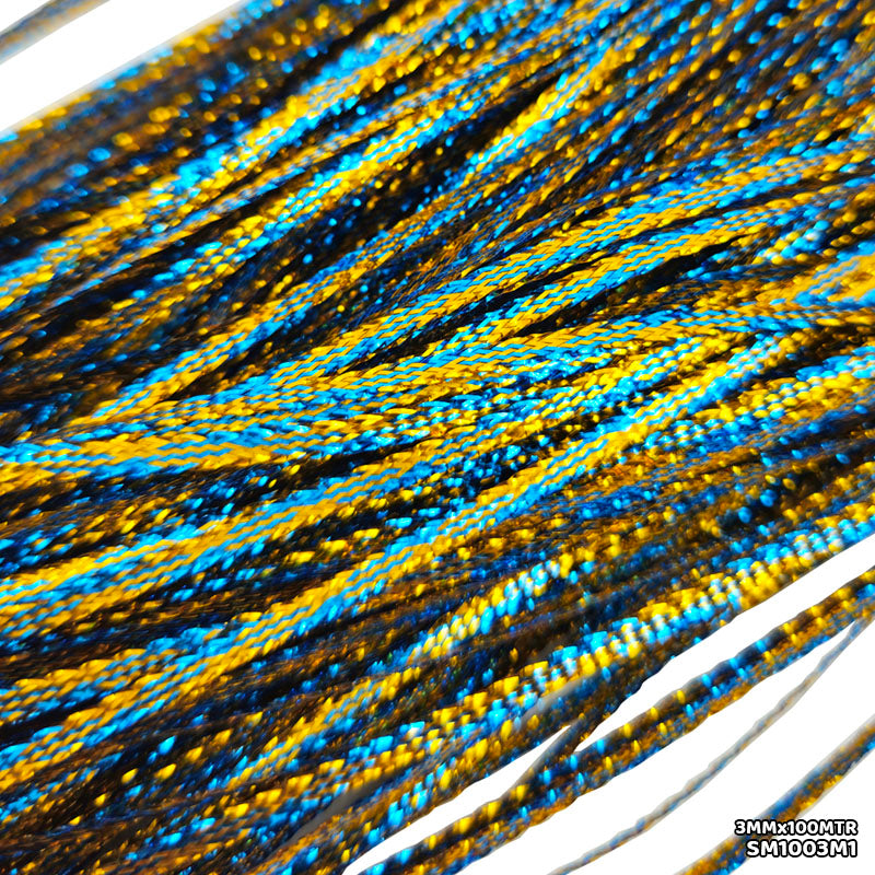 Shimmer Metallic Cord Thread 3mm x 100m Multicolour (Style 1)