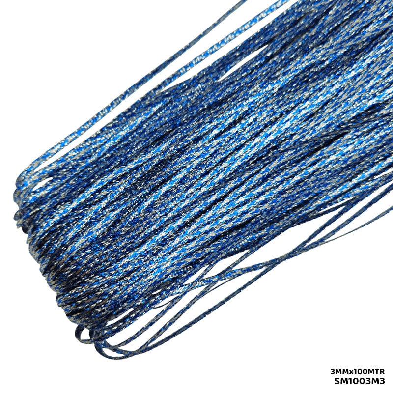 Shimmer Metallic Cord Thread 3mm x 100m Multicolour (Style 2)