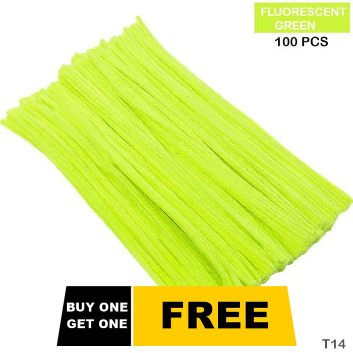 (Buy 1 Get 1 Free) Apple Yellow Pipe Cleaner | Pack of 100+100 Pipe Cleaners