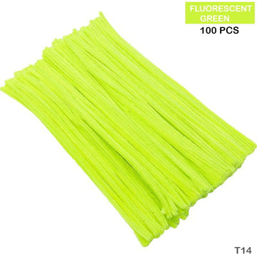 Pipe Cleaner Plain 100Pc F Green (T14)