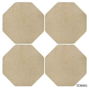 Tea Coaster MDF Hexagon 3.9inch 2MM 4Pc Set TCMH01