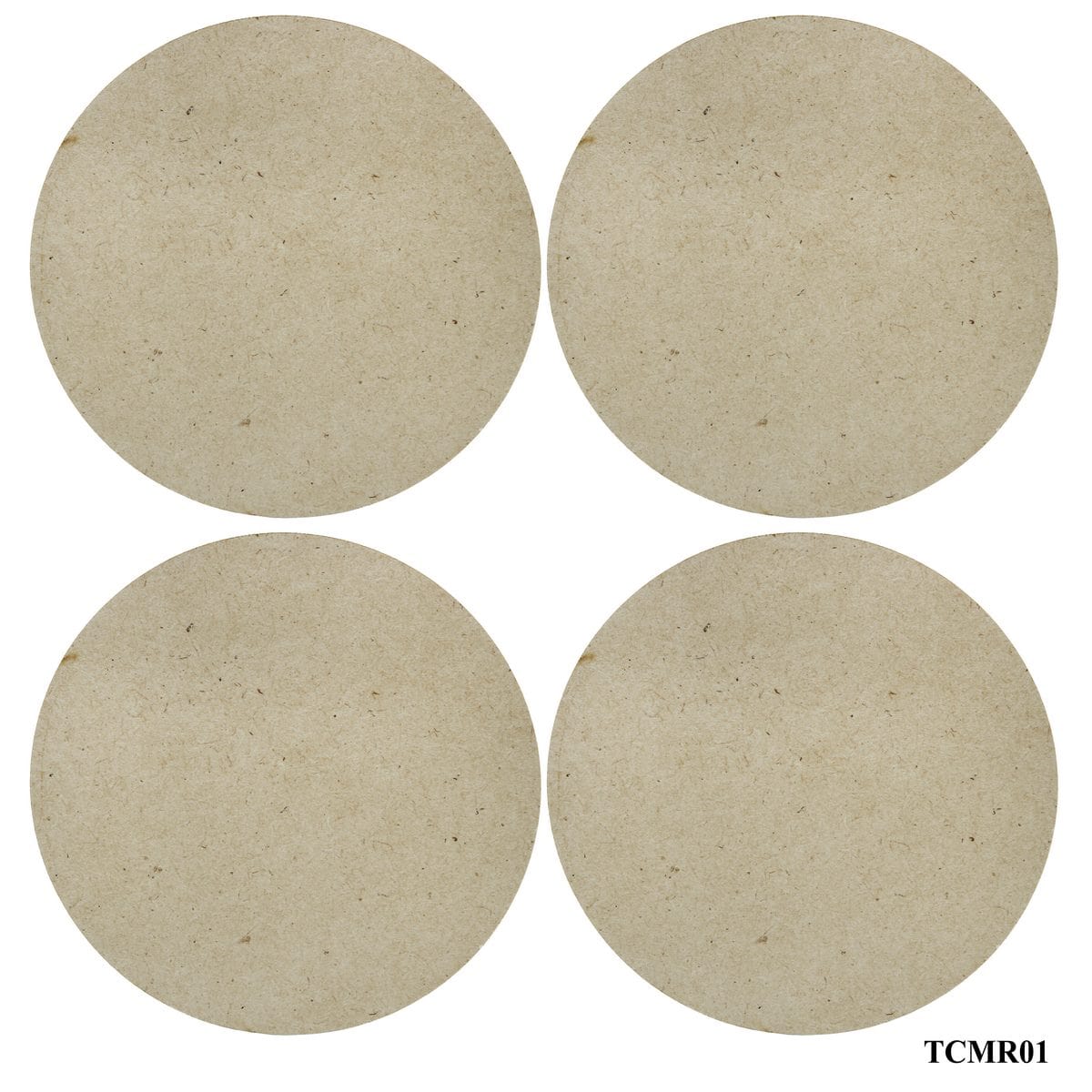 Tea Coaster MDF Round 3.9Inch 2MM 4Pcs Set TCMR01