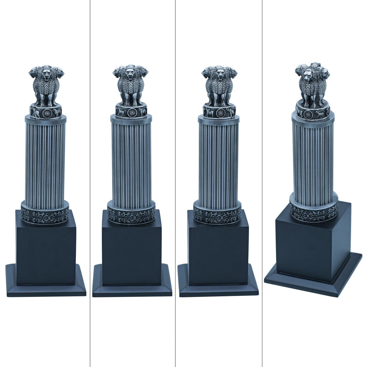 Desktop Metal Ashoka Pillar 28CM Antique Black view 2