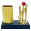 Table Top Cricket Tophi with Pen Stand Clock TT581