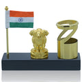 Table Top Pen Stand With Ashoka Chakra
