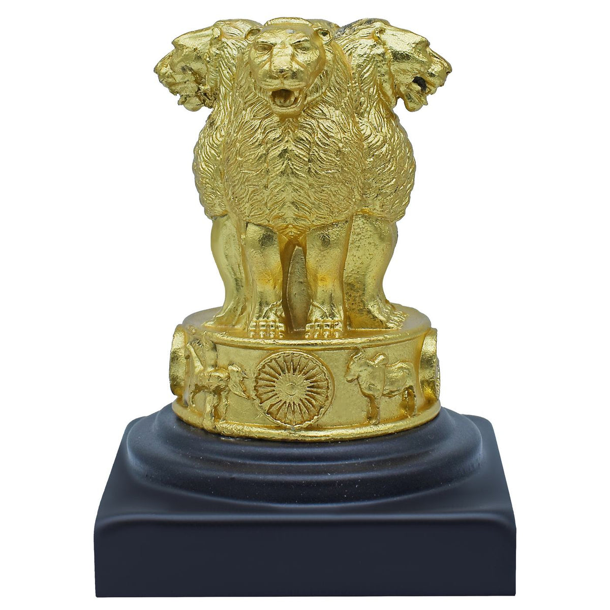 Desktop Metal Ashoka Stambh 8CM Gold view 3