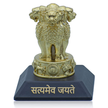 Desktop Metal Ashoka Stambh 6CM Gold