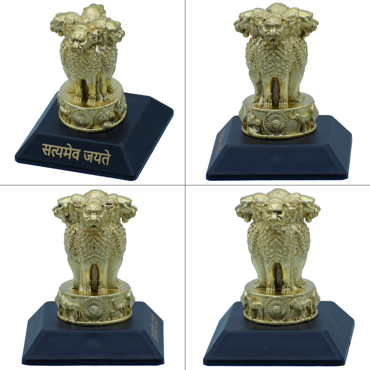 Desktop Metal Ashoka Stambh 6CM Gold view 3