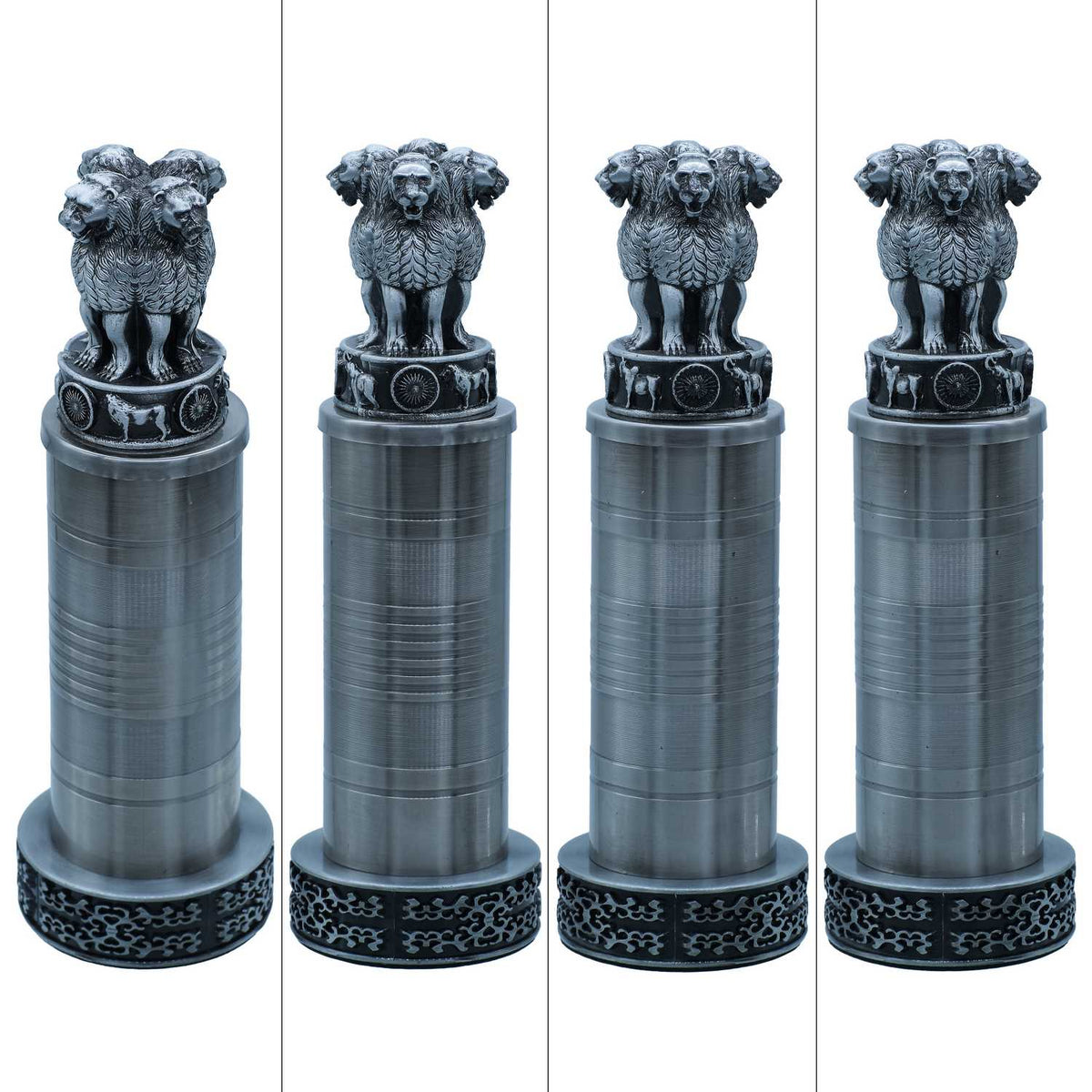 Metal Ashoka Pillar 19CM Antique Black view 2