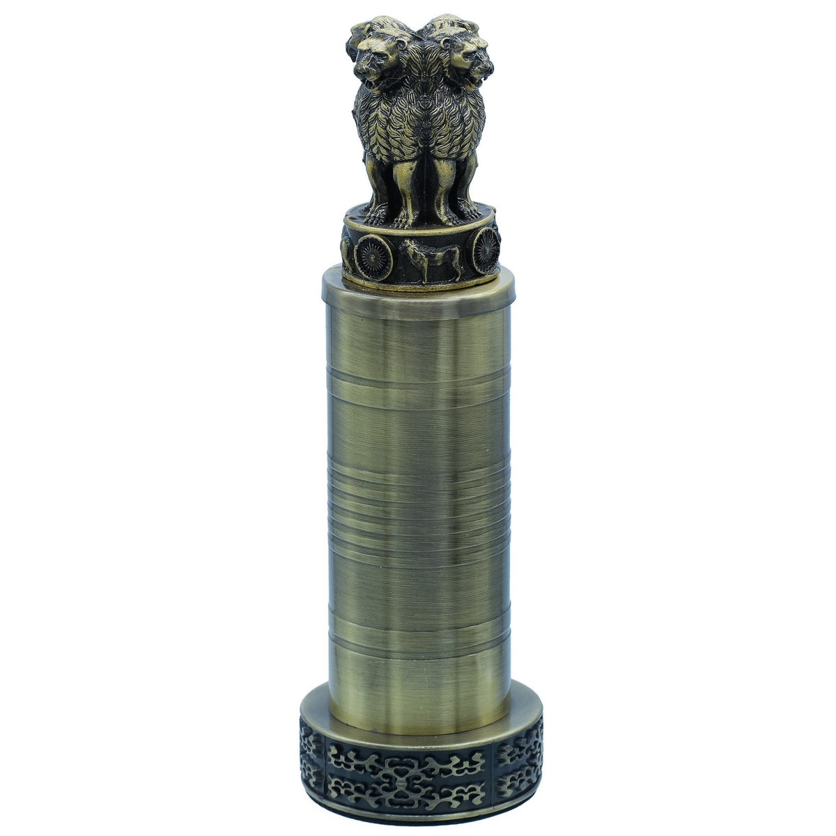 Metal Ashoka Pillar 19CM Mehndi view 3
