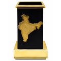 Table Top Pen Stand Gold India Logo