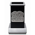 Table Top Pen Stand Gold Vande Mataram Logo Silver