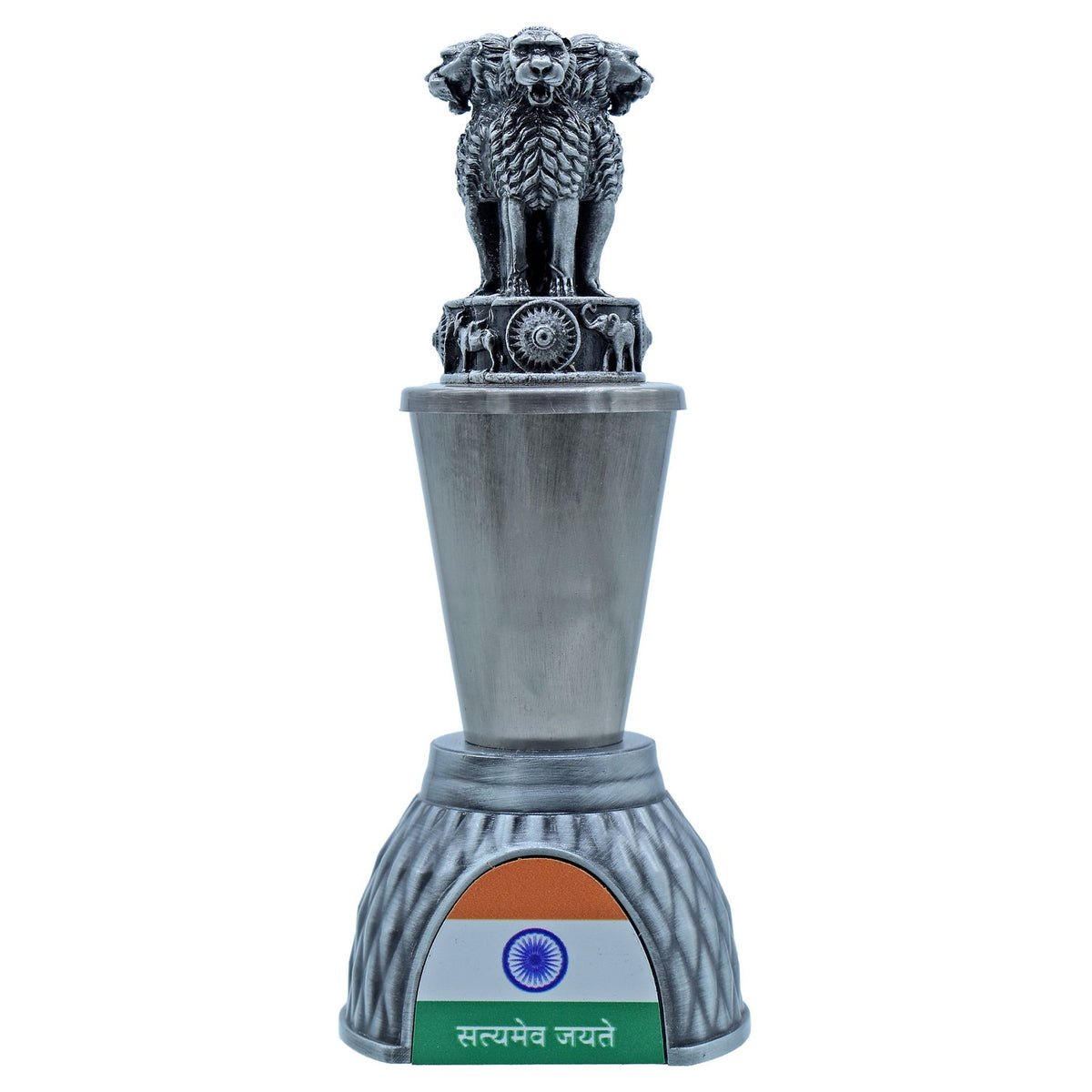 Desktop Metal Ashoka Pillar Flag 11CM Black