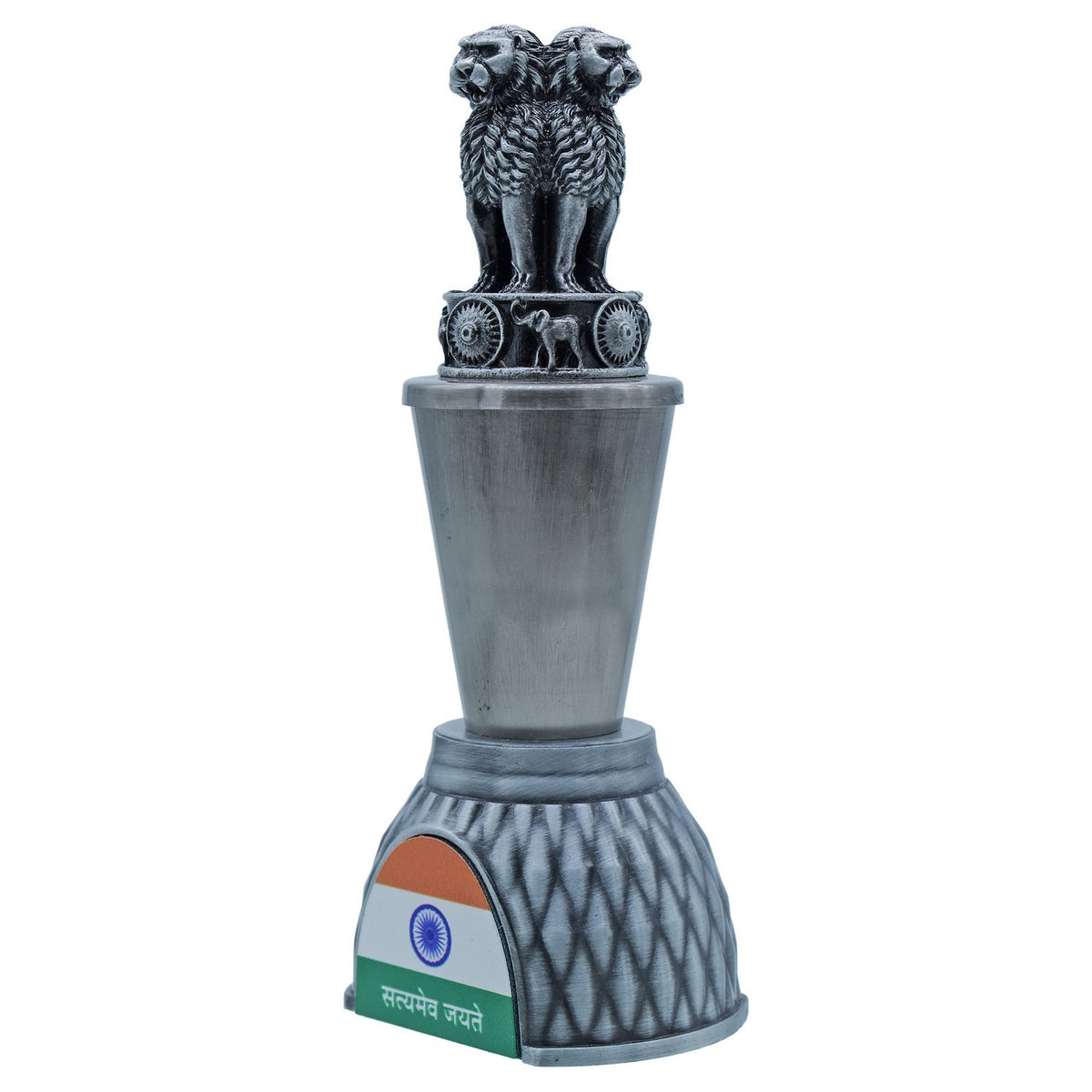 Desktop Metal Ashoka Pillar Flag 11CM Black view 2
