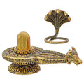 Desktop Metal Shivling Gold Antique view 2