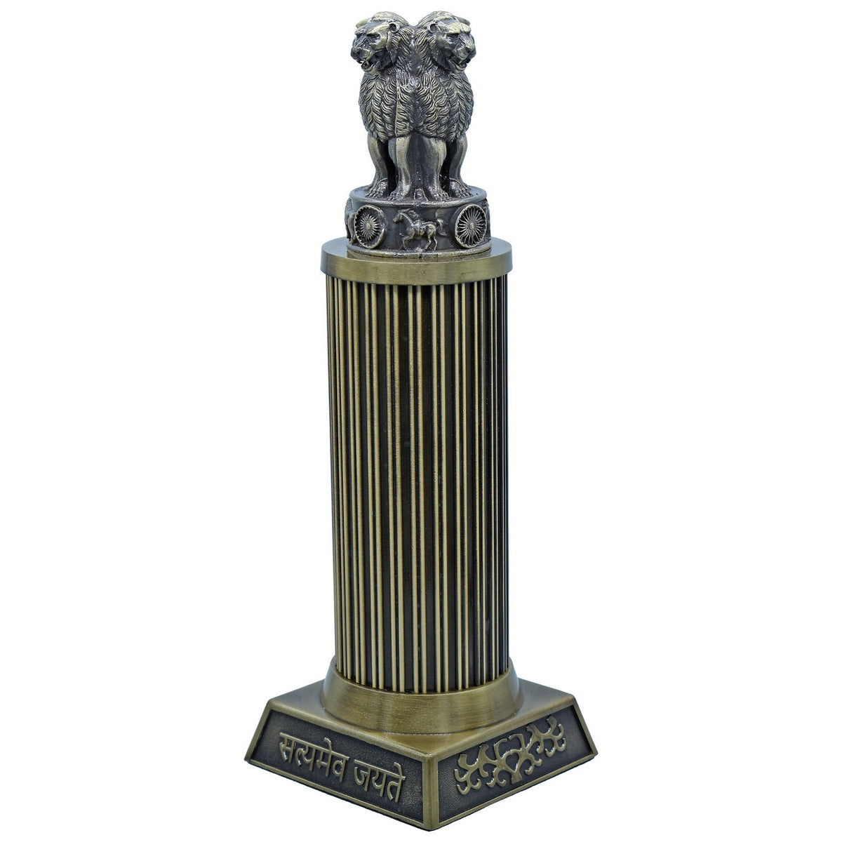 Desktop Metal Ashoka Pillar 21CM Mehndi view 2