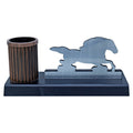 Table Top Pen Stand Horse Design With Base Copper view 2