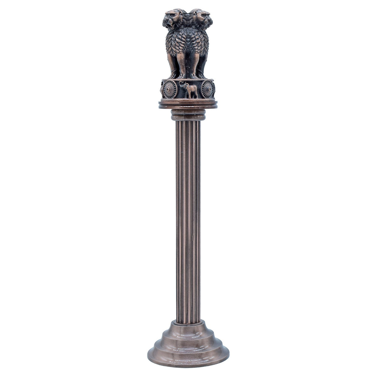Table Top Ashoka Pillar Long 192MM Copper