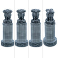 Metal Ashoka Pillar 16CM Black view 2