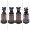 Metal Ashoka Pillar 14CM Copper view 2