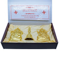 Table Top Gold Antique Design Bell Laxmi Ji With Ganesh view 2