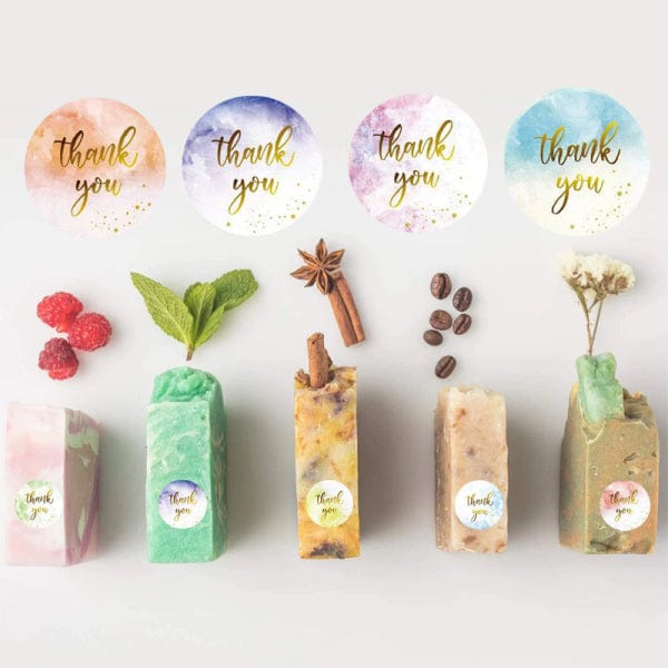 (JUMBO ROLL) Thank you labels for your small business (500 Labels) 1 inch