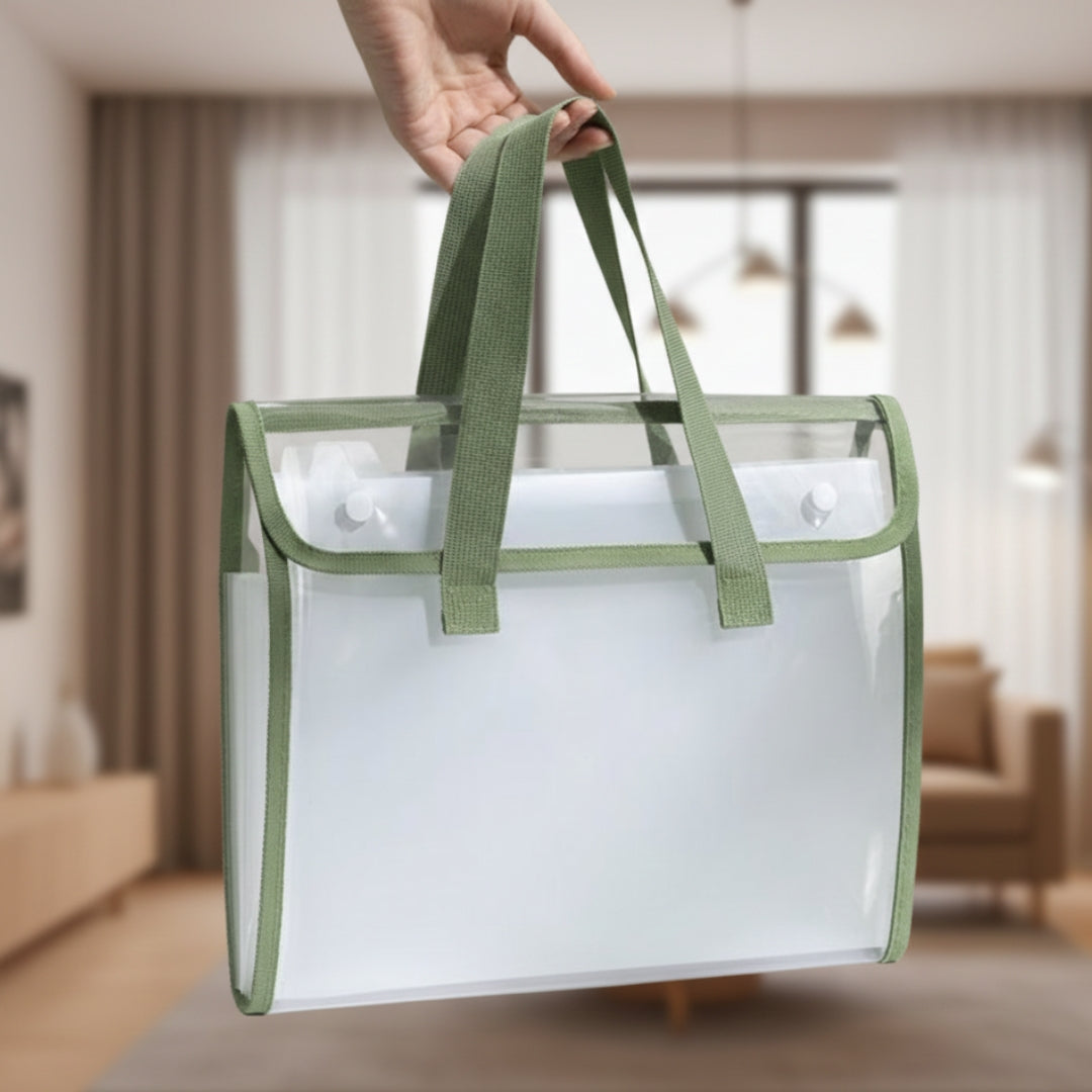 Transparent Document Tote Bag (A4 Size) Pack of 1