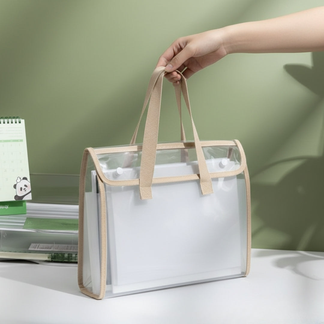 Transparent Document Tote Bag (A4 Size) Pack of 1