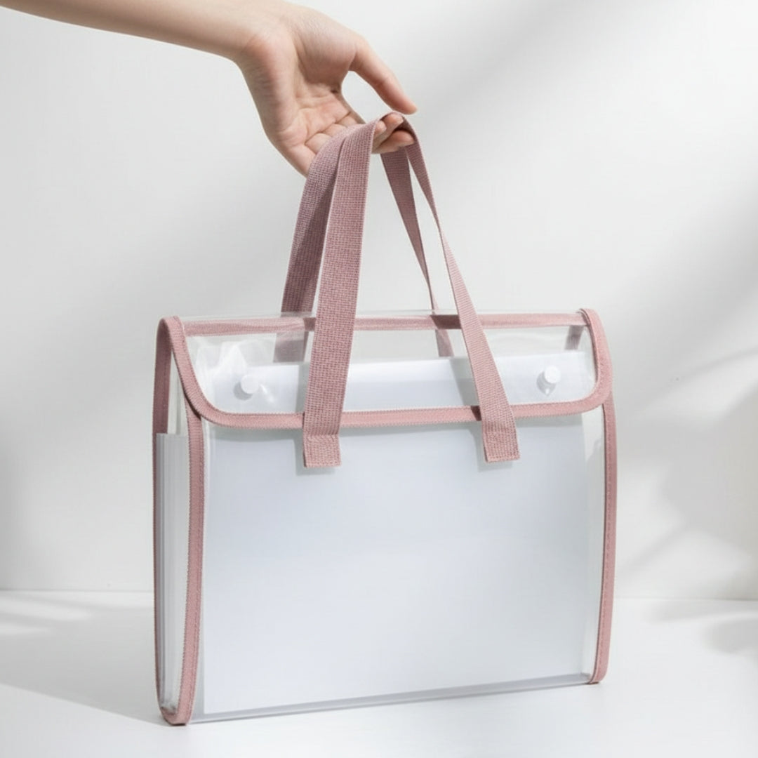Transparent Document Tote Bag (A4 Size) Pack of 1