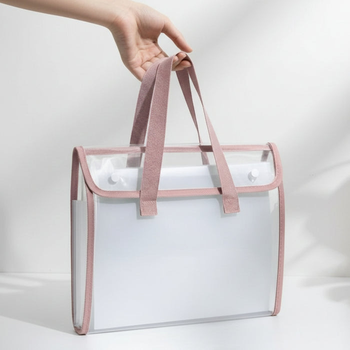 Transparent Document Tote Bag (A4 Size) Pack of 1