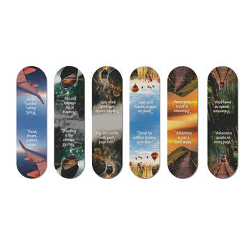 Papboo Pack of 6 Travel Bookmarks