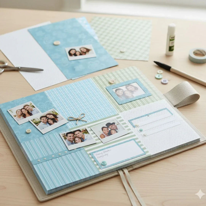 Scrapbooking paper packs ,printed greeting papers of Paper Jags A5 W&M -16D WMSA5X32