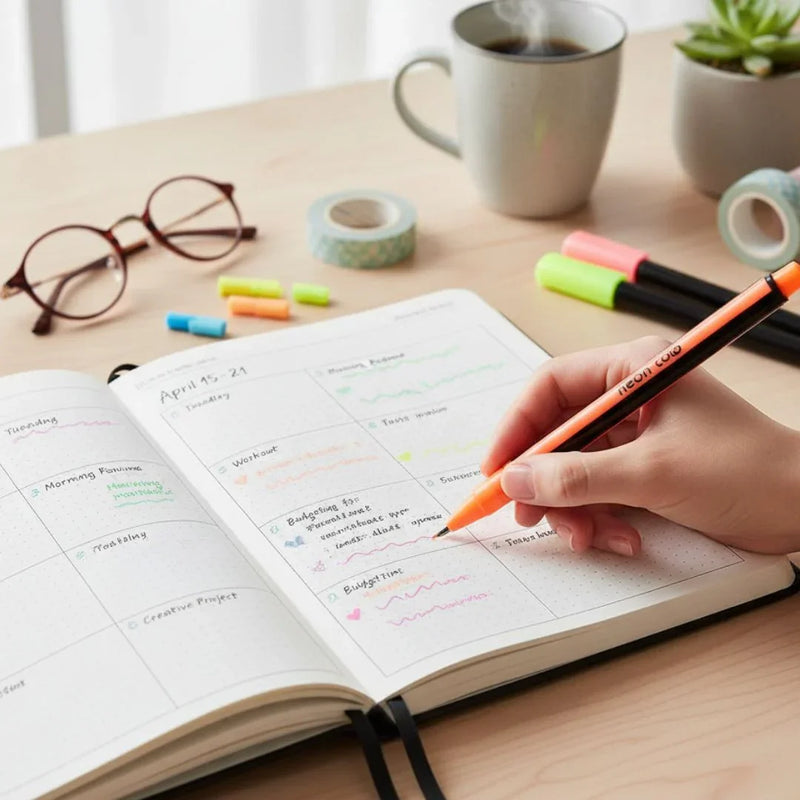 Pastel Journaling Pen (Contain 12 Pens)- Only pen that work on black paper too I Perfect for return gifting