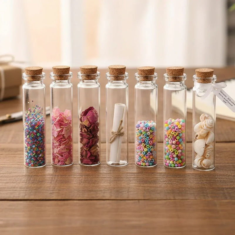 Message Glass Bottle (Gb2280) 22X80Mm Cc 12Pcs