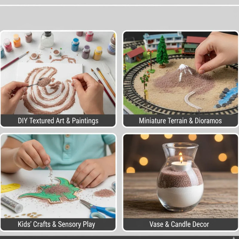 Jags Coloured Sugar Sand 150Gms Brown JCS150BN