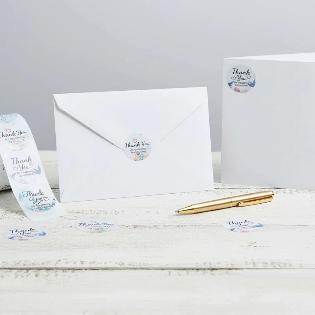 Thank You Sticker Roll for Small Business 2.5CM 500 Stick Roll A-102-F