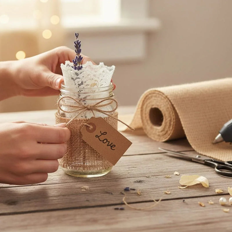 Hamper of Jags Jute Roll Lace Jute Colour 6Inch JJR6-14