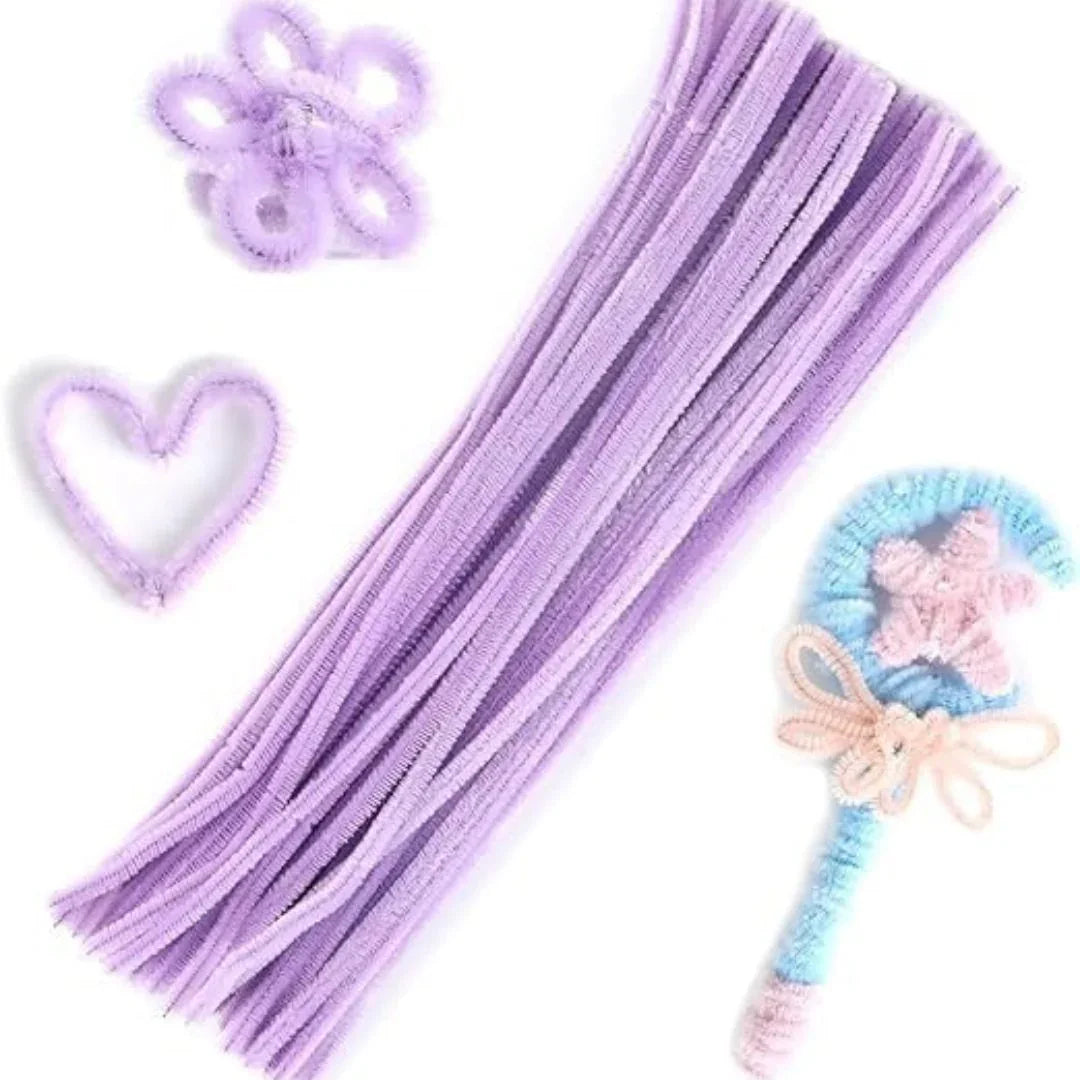 (Buy 1 Get 1 Free) Lilac Pipe Cleaner | Pack of 100+100 Pipe Cleaners