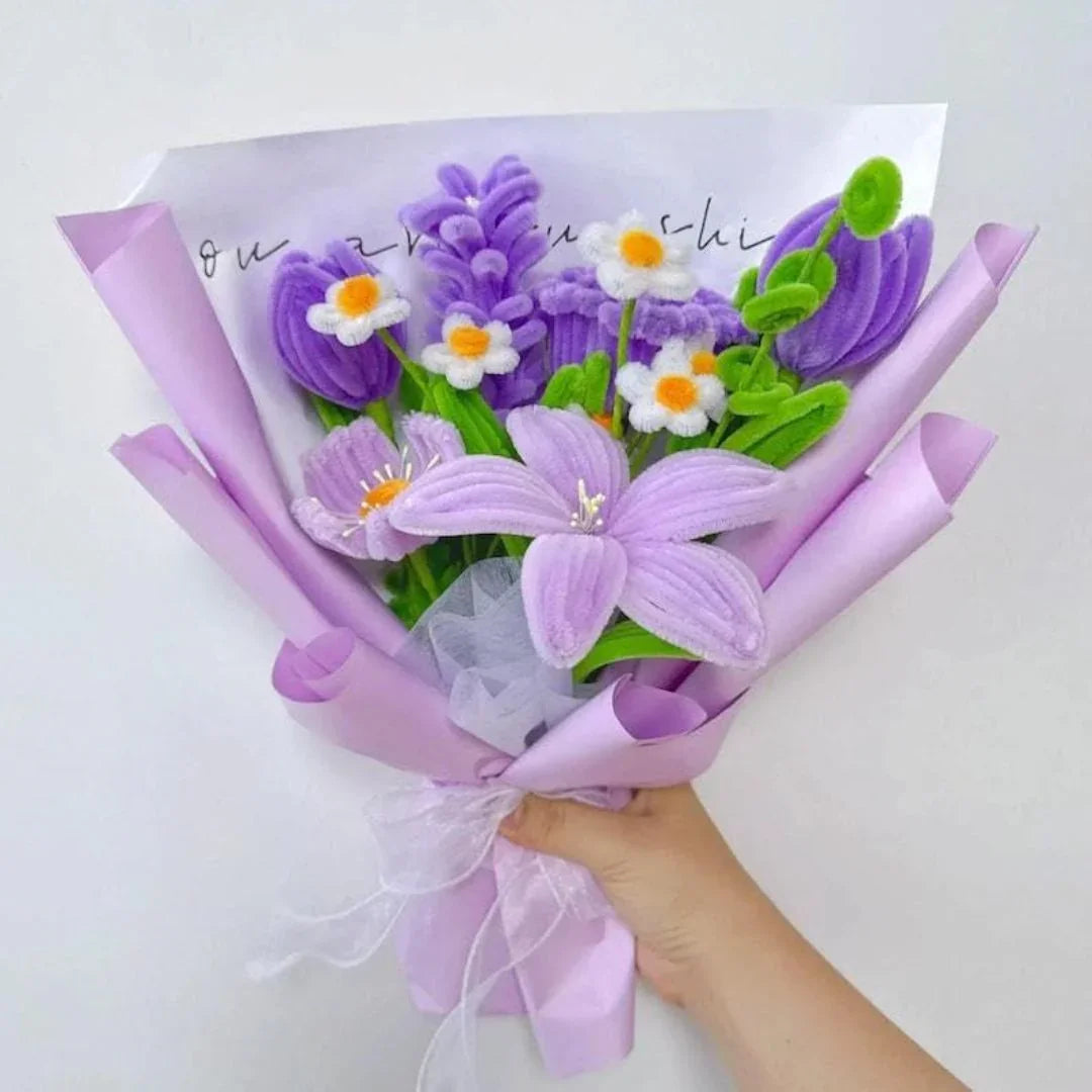 Lilac Plain Pipe Cleaner for Craft and Bouquet l PACK OF 1