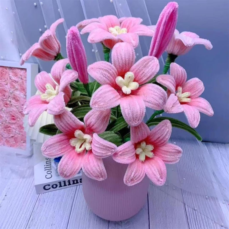 Pink Plain Pipe Cleaner for Craft and Bouquet l 100 PCS