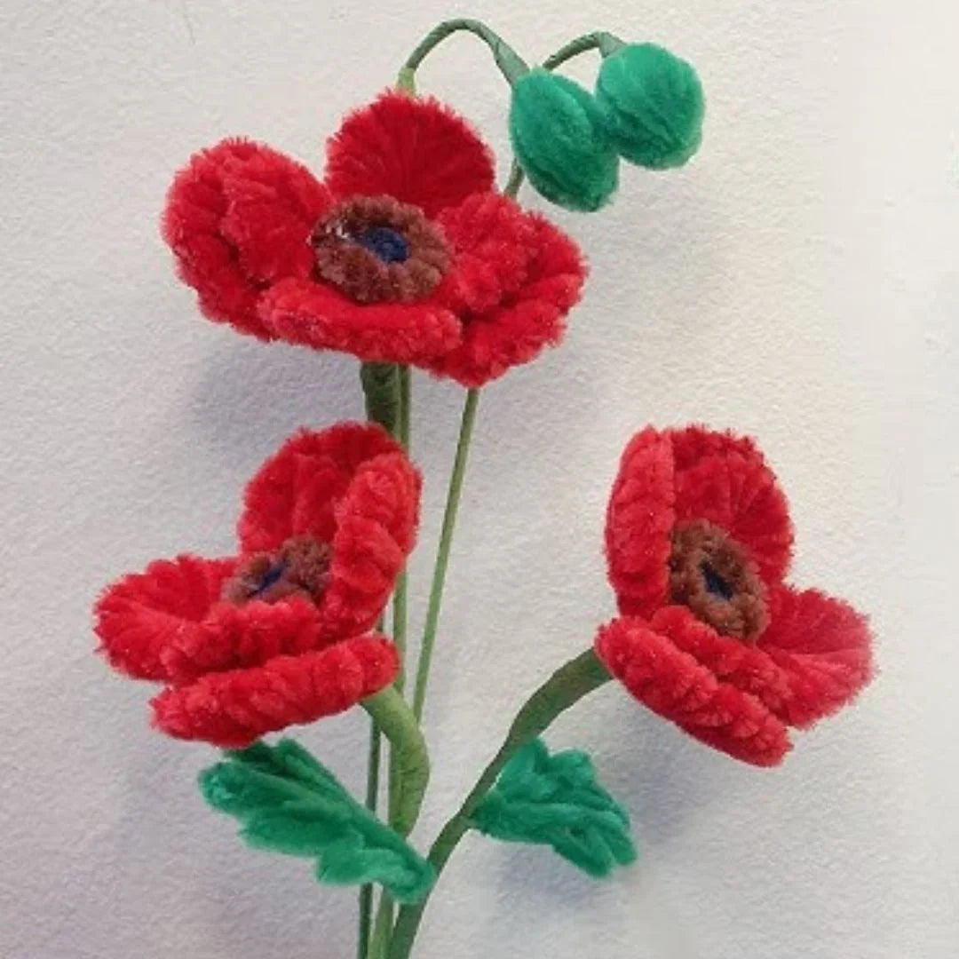 (Buy 1 Get 1 Free) Valentine Red Pipe Cleaner | Pack of 100+100 Pipe Cleaners