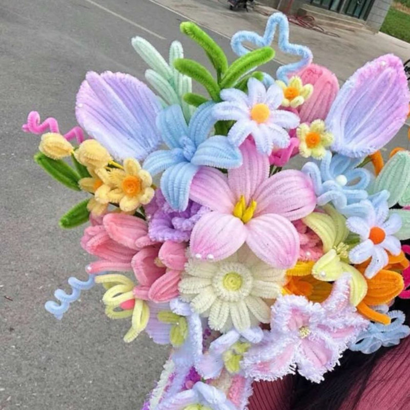 Pastel Pipe Cleaner Plain 90-100Pc Multi Colored (Pc100P)  (Contain 1 Unit)