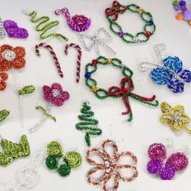 Pipe Cleaner glitter edition for Christmas decoration | Limited Edition