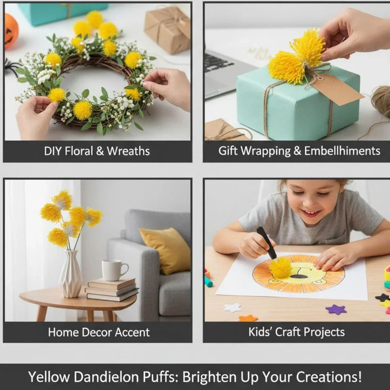 Artificial Flower pollens  Pack Of 5 Rice Yellow | Used in combination with pipe cleaners