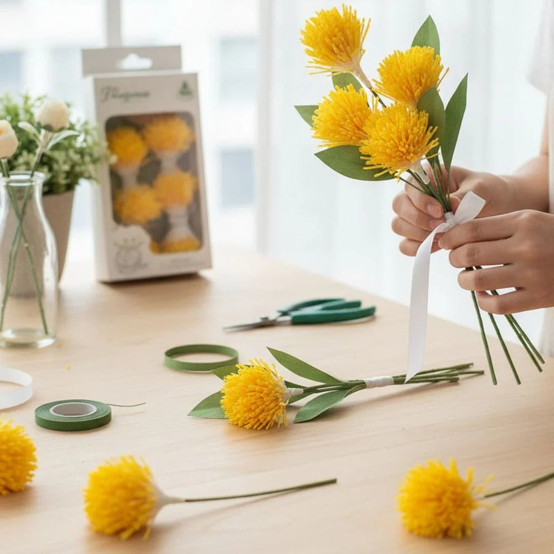 Artificial Flower pollens  Pack Of 5 Rice Yellow | Used in combination with pipe cleaners